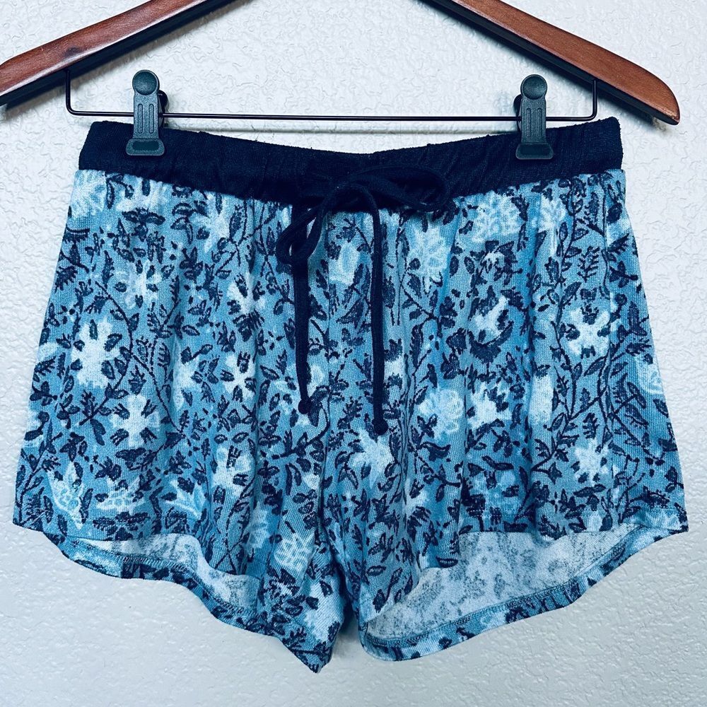 Lucky Brand Blue Paisley Sleep PJ Shorts XS